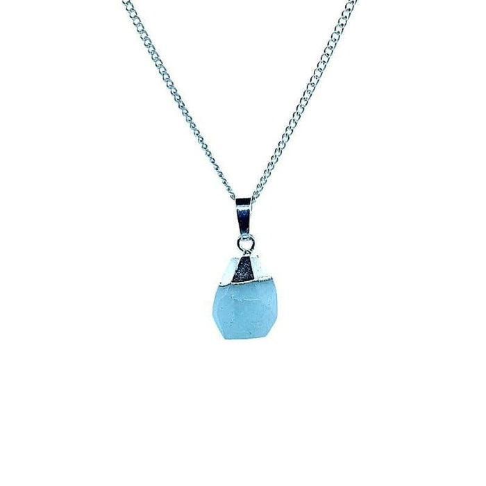 Aquamarine jewellery set, bracelet and necklace, view 2