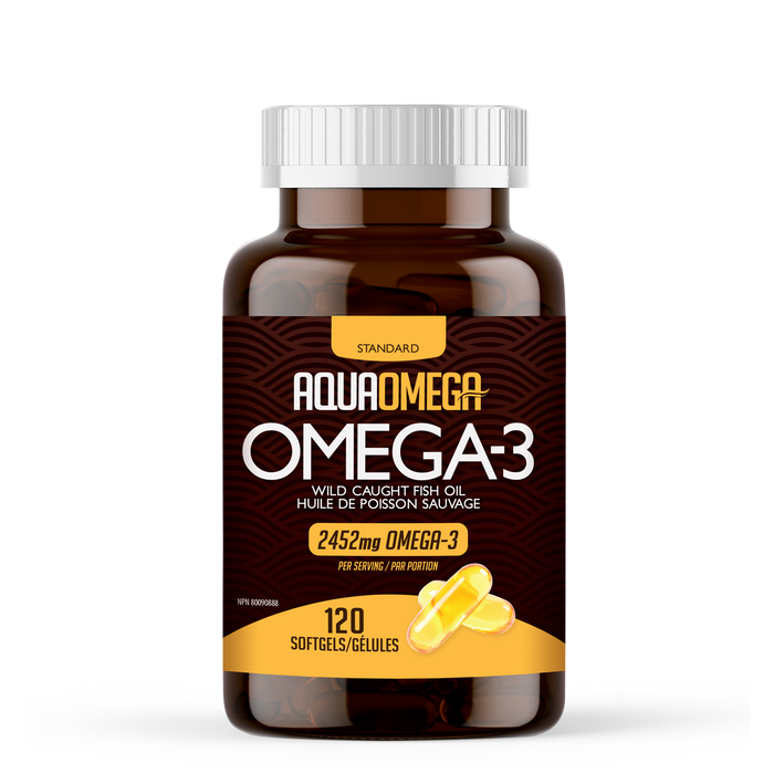 AquaOmega Omega-3 Wild Caught Fish Oils Softgels
