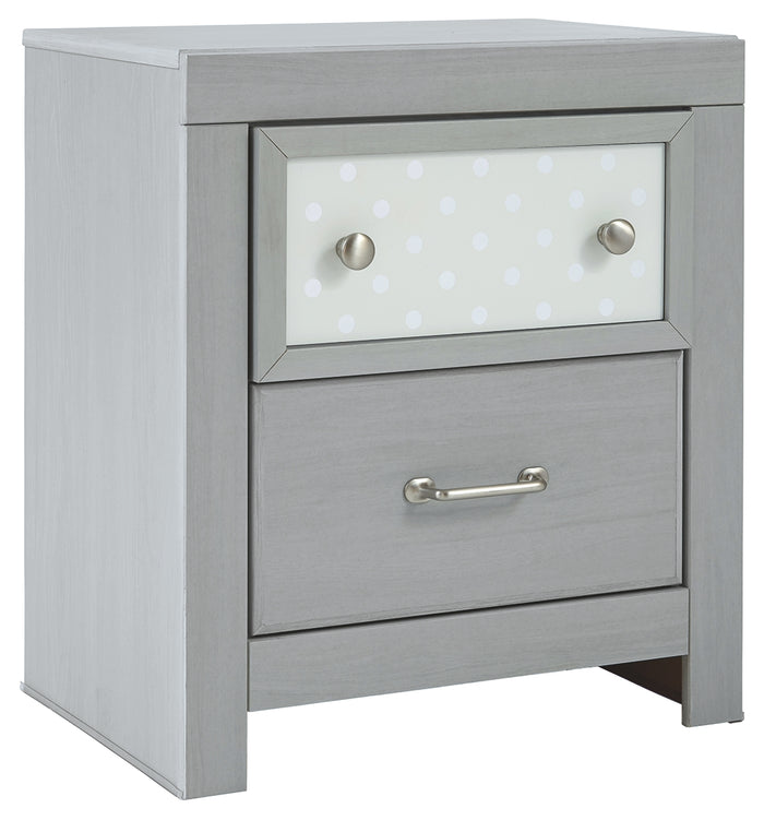 Arcella B176-92 Gray Two Drawer Night Stand