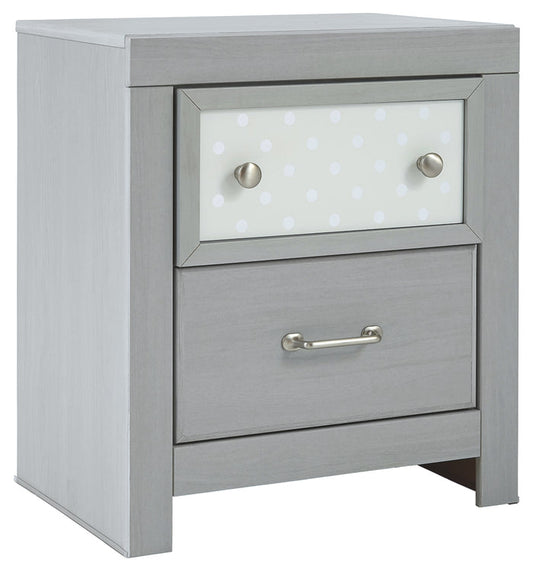 Arcella B176-92 Gray Two Drawer Night Stand