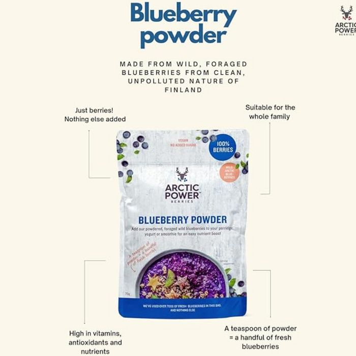Arctic Power 100% Pure Blueberry Powder 70g