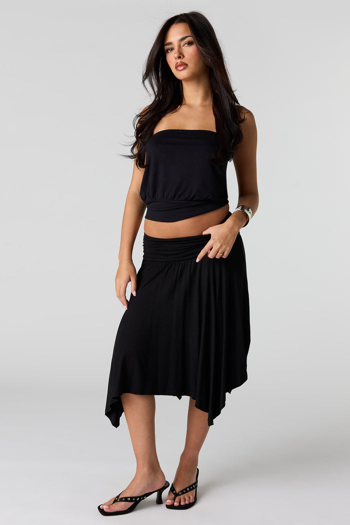 Asymmetrical Midi Skirt