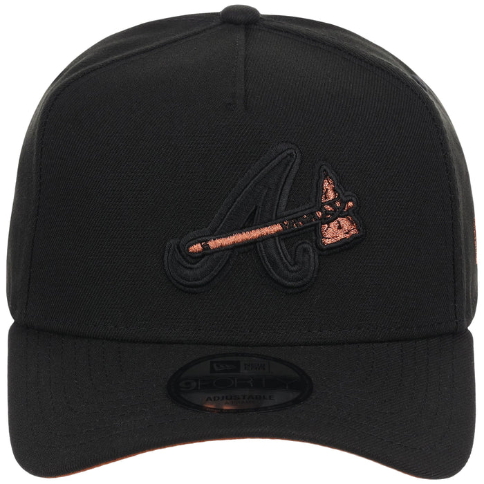 Atlanta Braves MLB Black x Rust FASHION CORE New Era 9FORTY A-Frame