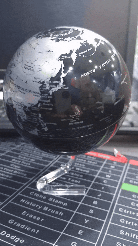 Automatic Roating Globe with Acrylic Stand
