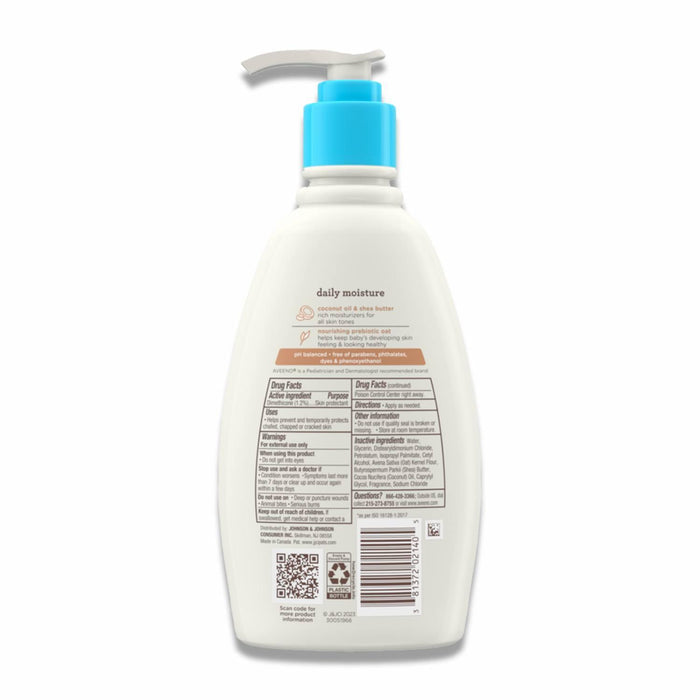 Aveeno - Baby Daily Moisturizing Cream with Prebiotic Oat & Shea Butter, Gentle Coconut Scent - 12 Oz - 12 Pack