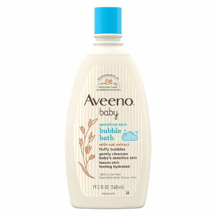 Aveeno -  Baby Sensitive Skin, Bubble Bath - 19.2 oz - 12 Pack