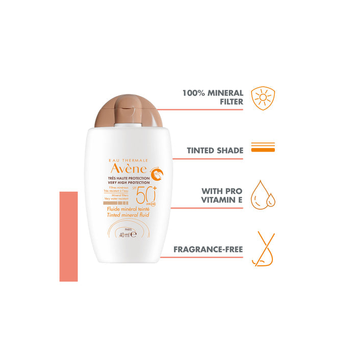 Avène - SPF 50+ Tinted Mineral Fluid 40ml