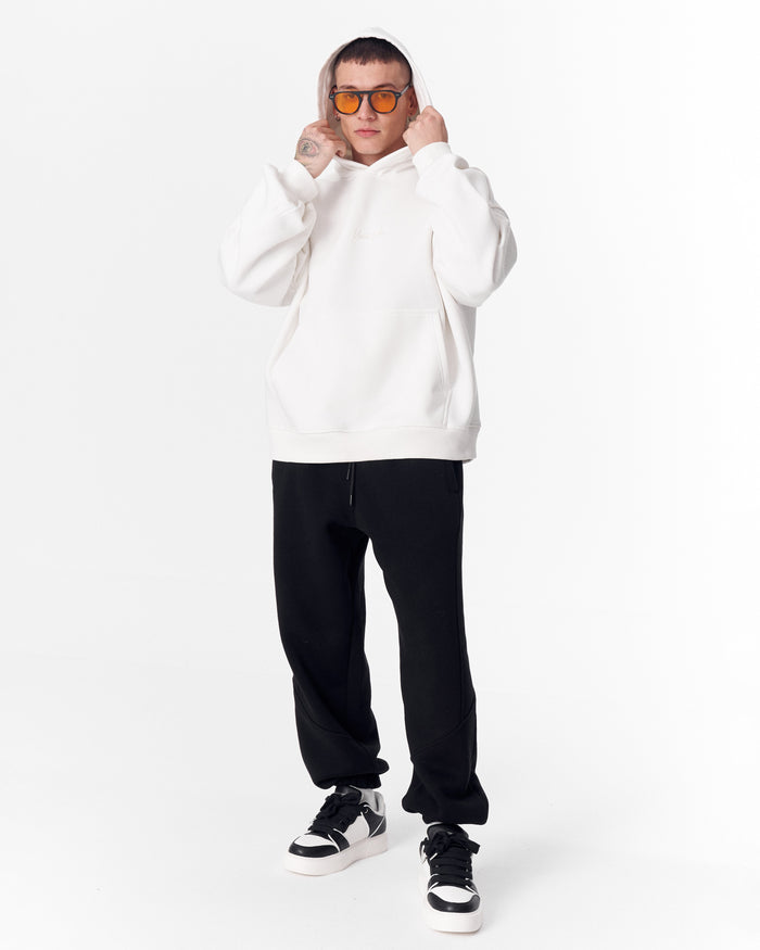 Back Embroidery Oversized White Hoodie (4)