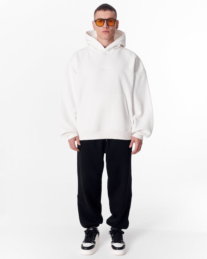 Back Embroidery Oversized White Hoodie (7)