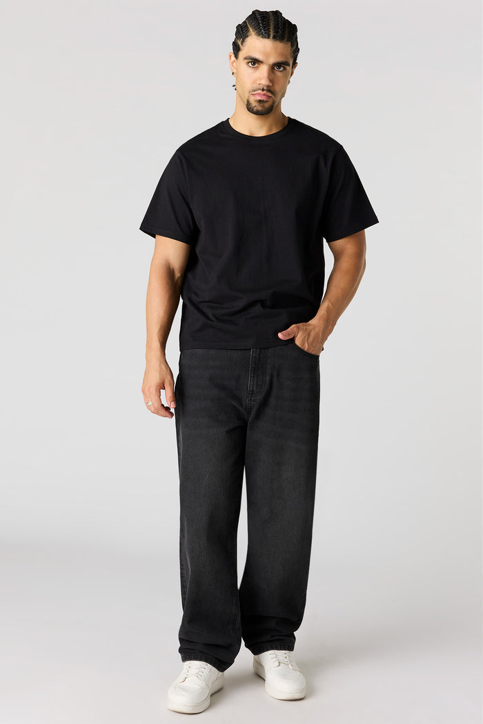 Baggy Washed Black Jean