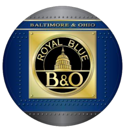 Baltimore & Ohio Royal Blue Drumhead Magnet
