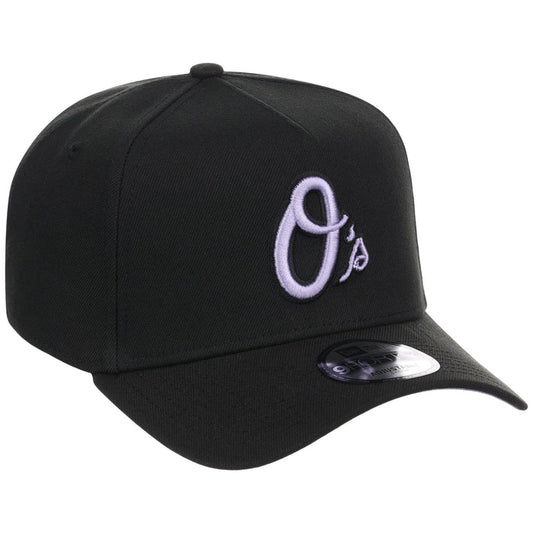 Baltimore Orioles MLB Black x Lavender FASHION CORE New Era 9FORTY A-Frame