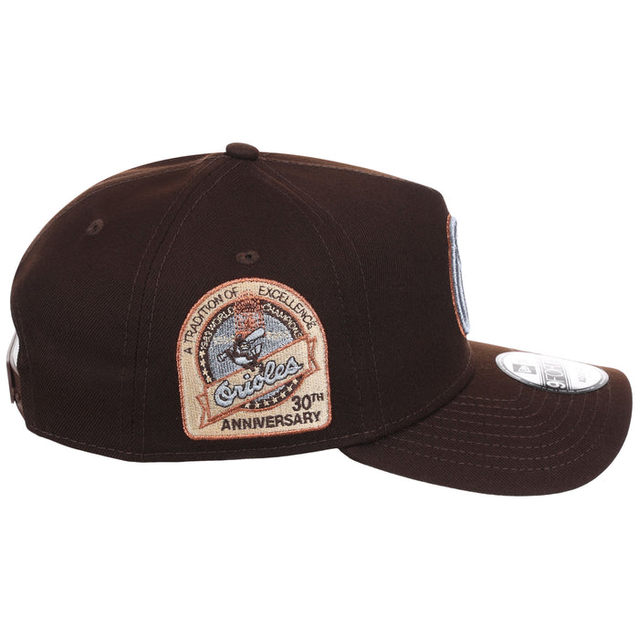 Baltimore Orioles MLB Frosted Bark New Era 9FORTY A-Frame