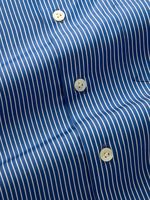 Banco Ink Striped Full Sleeve Double Cuff Tailored Fit Classic Formal Cotton Shirt