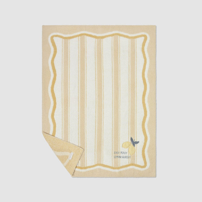 Barefoot Dreams CozyChic Lemon Stroller Blanket