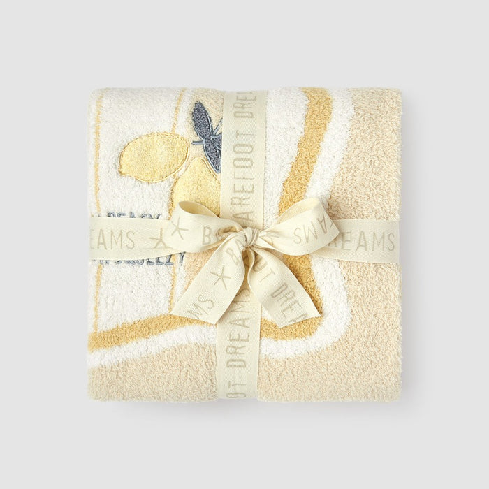 Barefoot Dreams CozyChic Lemon Stroller Blanket