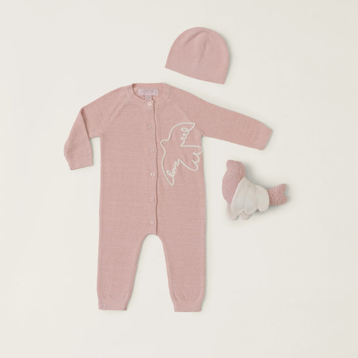 Barefoot Dreams CozyChic Ultra Lite Covered in Prayer Baby Love Dove Set