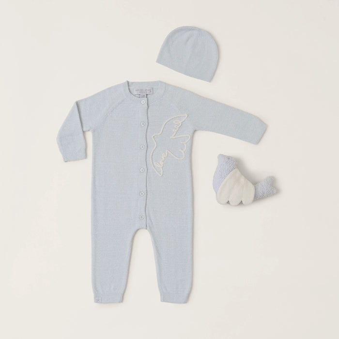 Barefoot Dreams CozyChic Ultra Lite Covered in Prayer Baby Love Dove Set