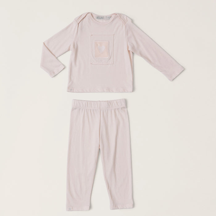 Barefoot Dreams Malibu Collection Heritage Organic Cotton Baby Set