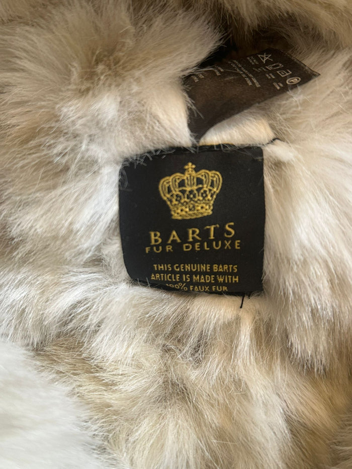 BARTS Fur Deluxe White Winter Hat 100% Faux Fur