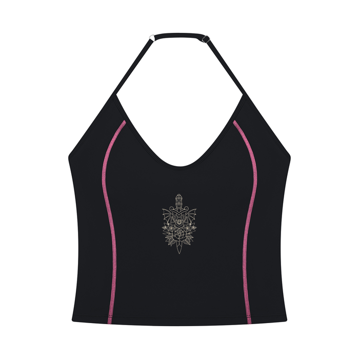 Bat halter Neck Yoga Tank Top