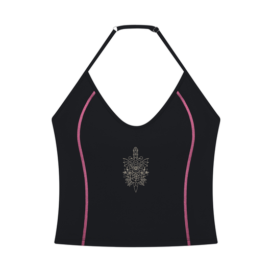 Bat halter Neck Yoga Tank Top