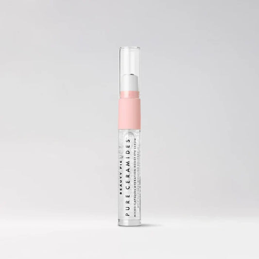 Beauty Pie Pure Ceramides Micro-Capsules Hydration-Boost Eye Serum in 10ml bottle, designed for eye area hydration and skincare.