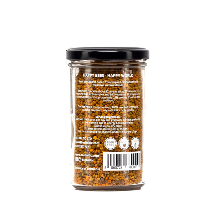 Bee Baltic Organic Raw Bee Pollen 160g