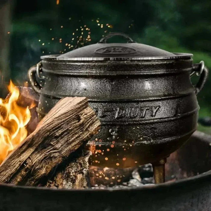 Best Duty Potjie 3-leg cast iron pot 7.8L for outdoor cooking