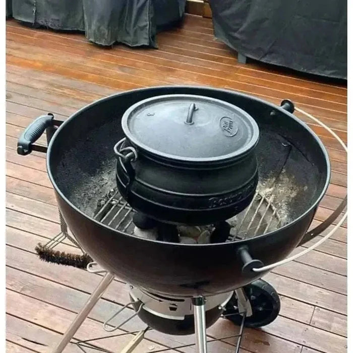 Best Duty Potjie 3-leg cast iron pot 7.8L with lid and handle for outdoor cooking