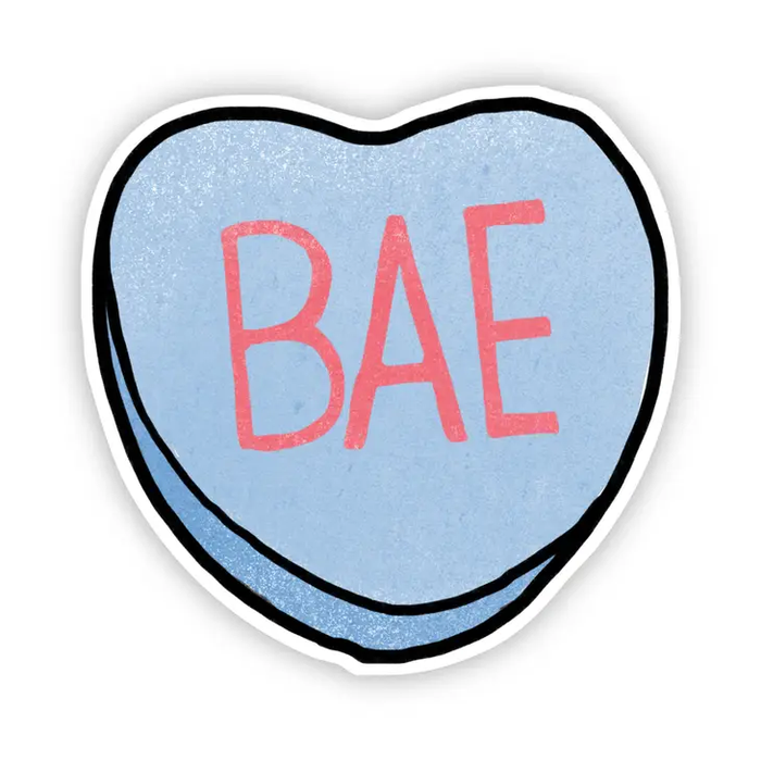 Big Moods 'Bae' Heart Vinyl Sticker