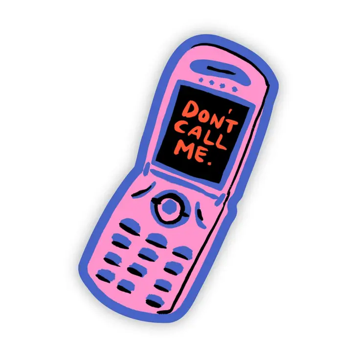 Big Moods 'Don't Call Me' Vinyl Sticker