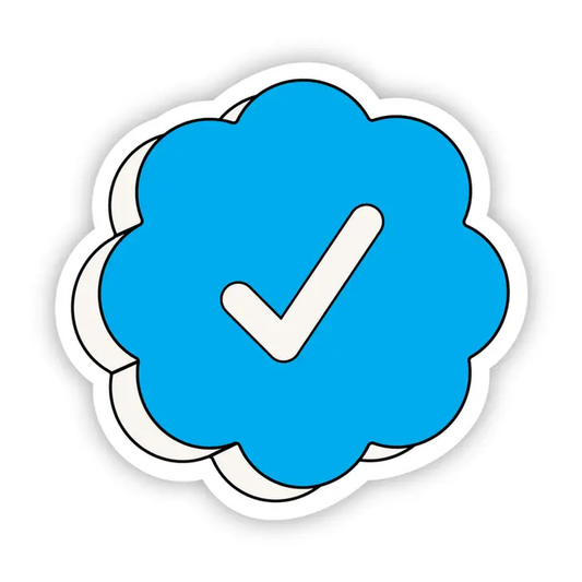 Big Moods Twitter Verification Badge Vinyl Sticker