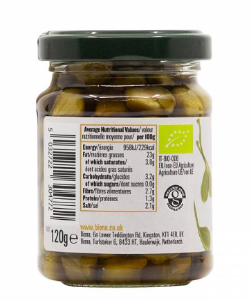 Biona Organic Capers 120g