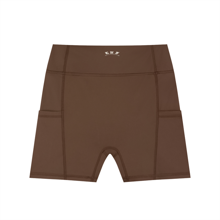 Bite the Hand Women's High-Waisted Pocket Biker Shorts