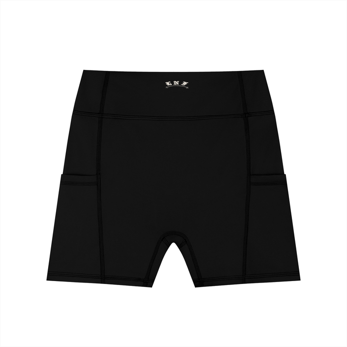 Bite the Hand Women's High-Waisted Pocket Biker Shorts