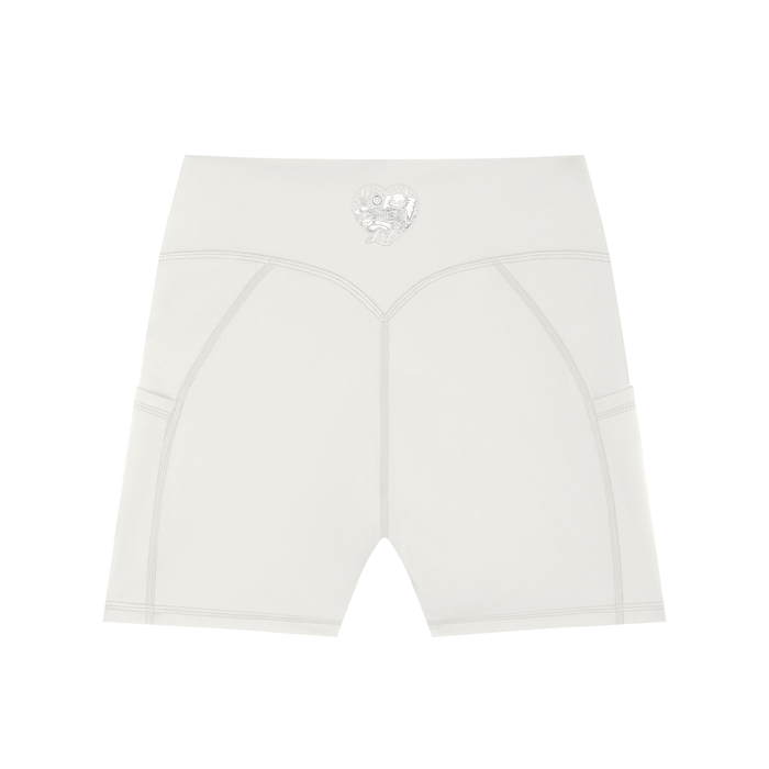 Bite the Hand Women's High-Waisted Pocket Biker Shorts