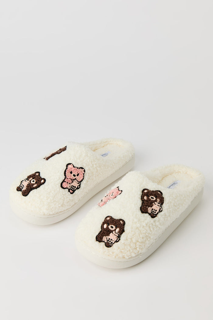Boba Bear Sherpa Slippers