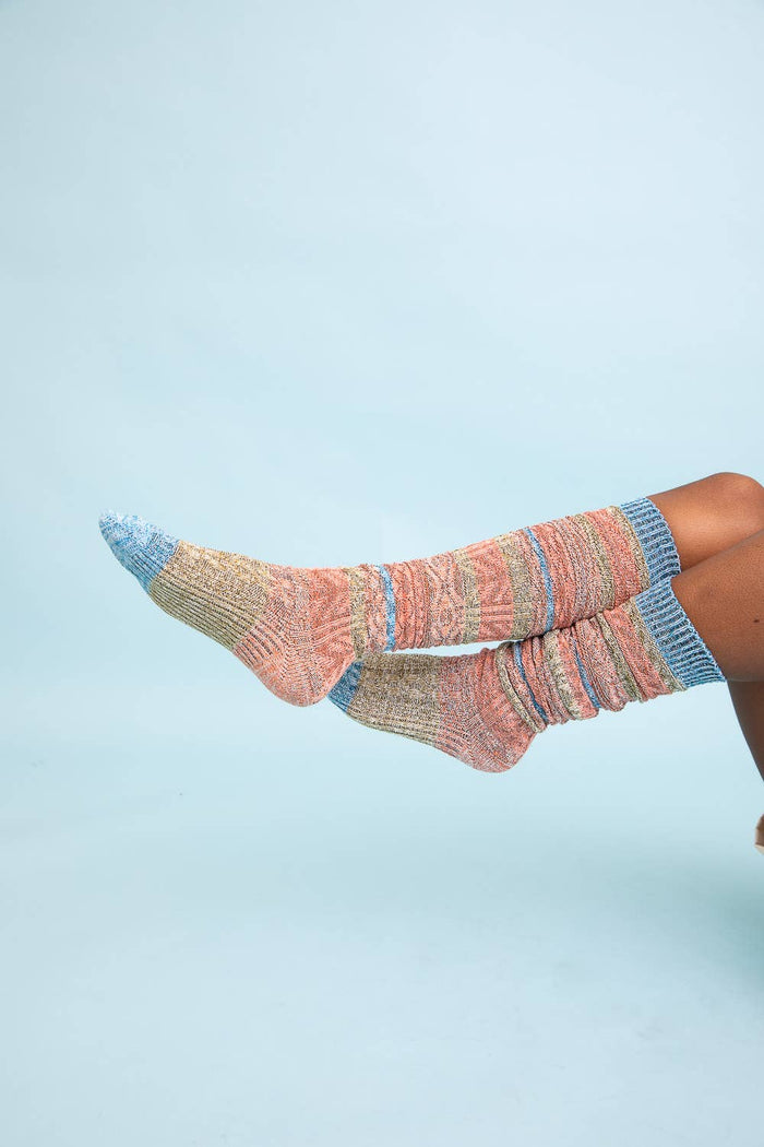 Boho Knit Boot Socks