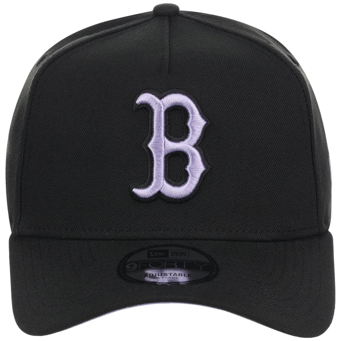 Boston Red Sox MLB Black x Lavender FASHION CORE New Era 9FORTY A-Frame