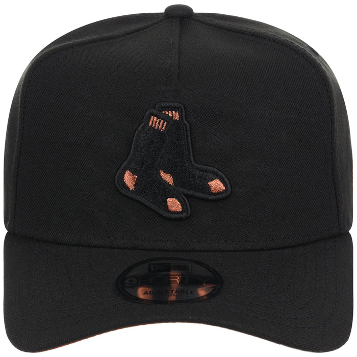 Boston Red Sox MLB Black x Rust FASHION CORE New Era 9FORTY A-Frame