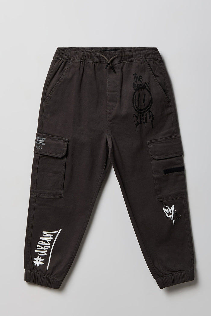 Boys Graphic Cargo Jogger