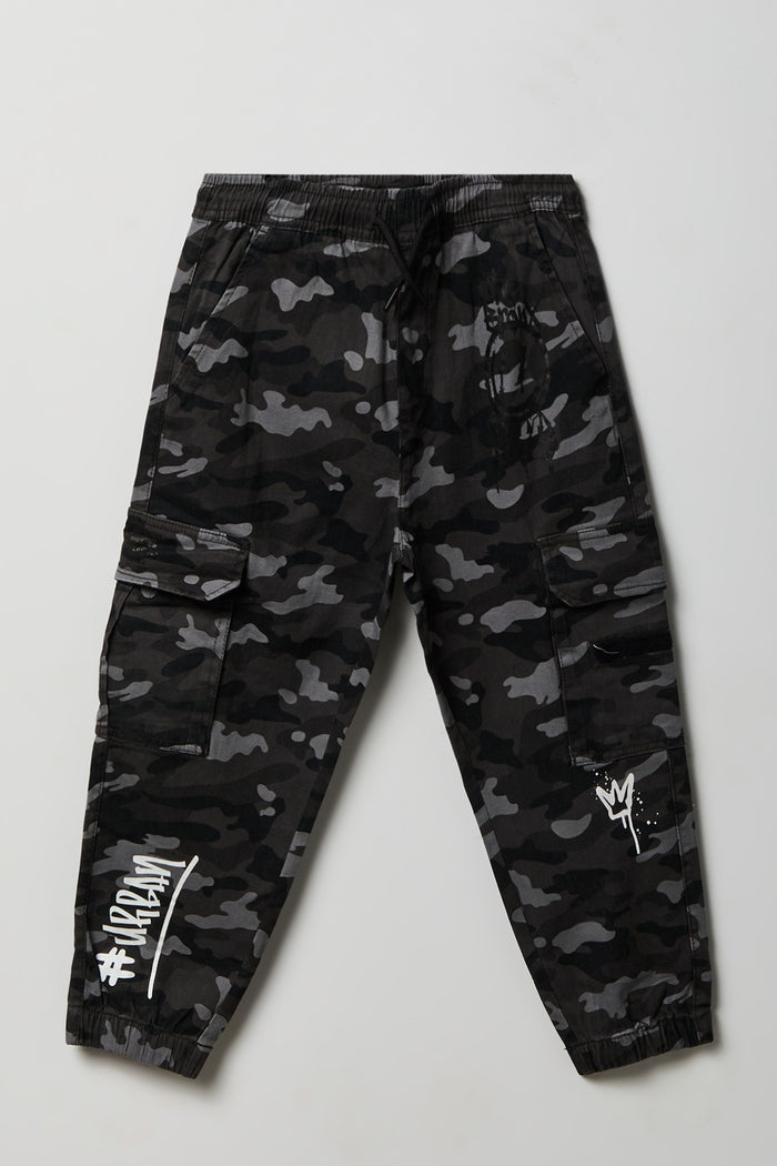 Boys Graphic Cargo Jogger