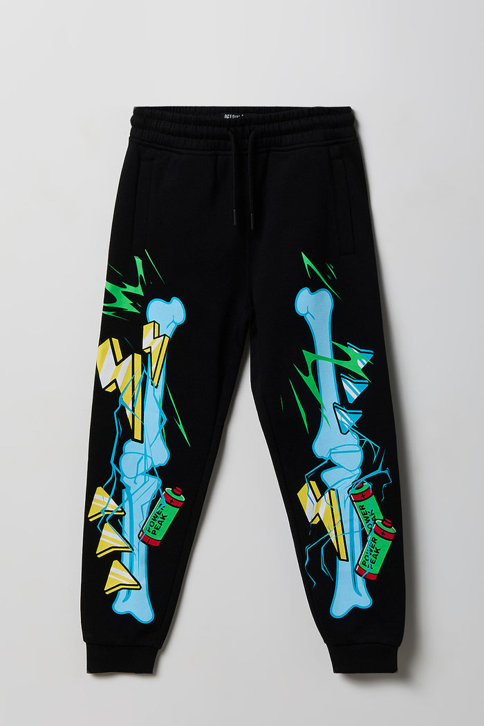 Boys Skeleton Print Jogger