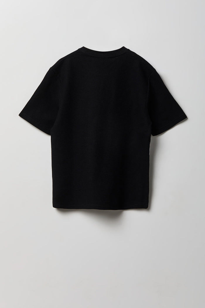 Boys Textured Graphic T-Shirt