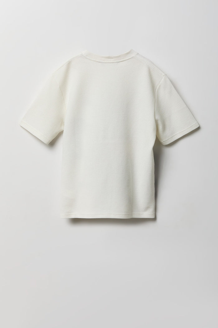 Boys Textured Graphic T-Shirt