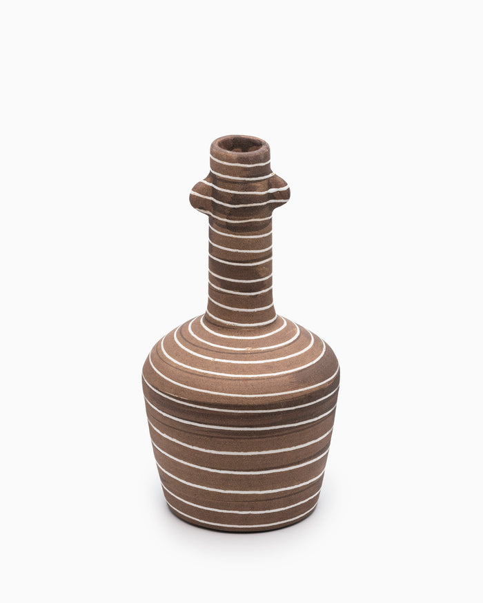 Brura Vase - Coffee/White