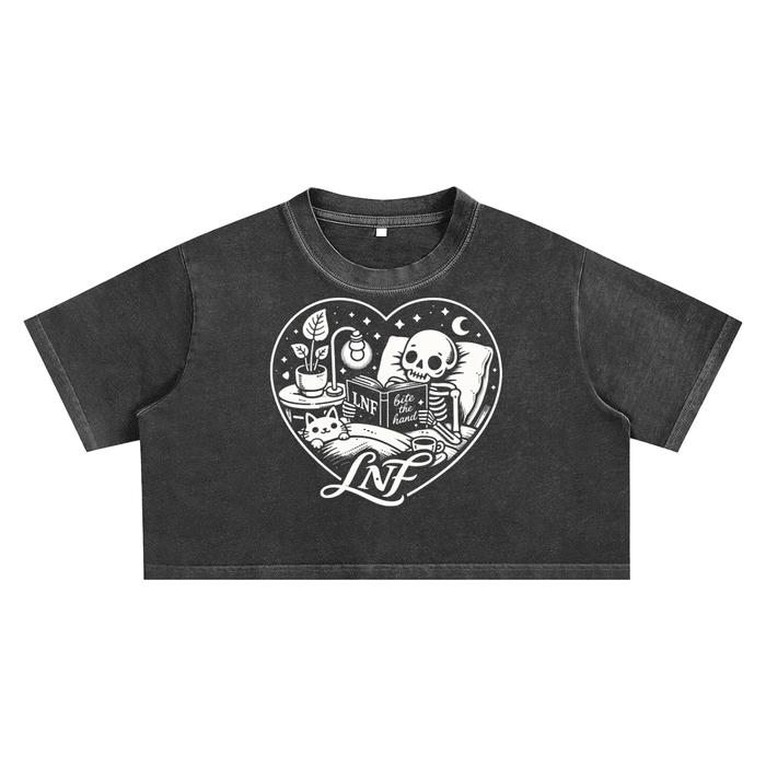 BTH Snow Washed Crop Top