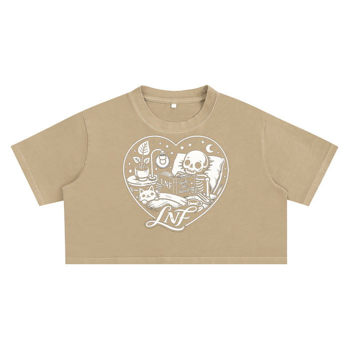 BTH Snow Washed Crop Top