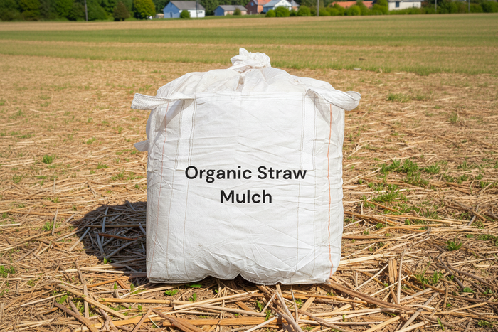 Bulk Certified Organic Straw Mulch - 110lb Tote